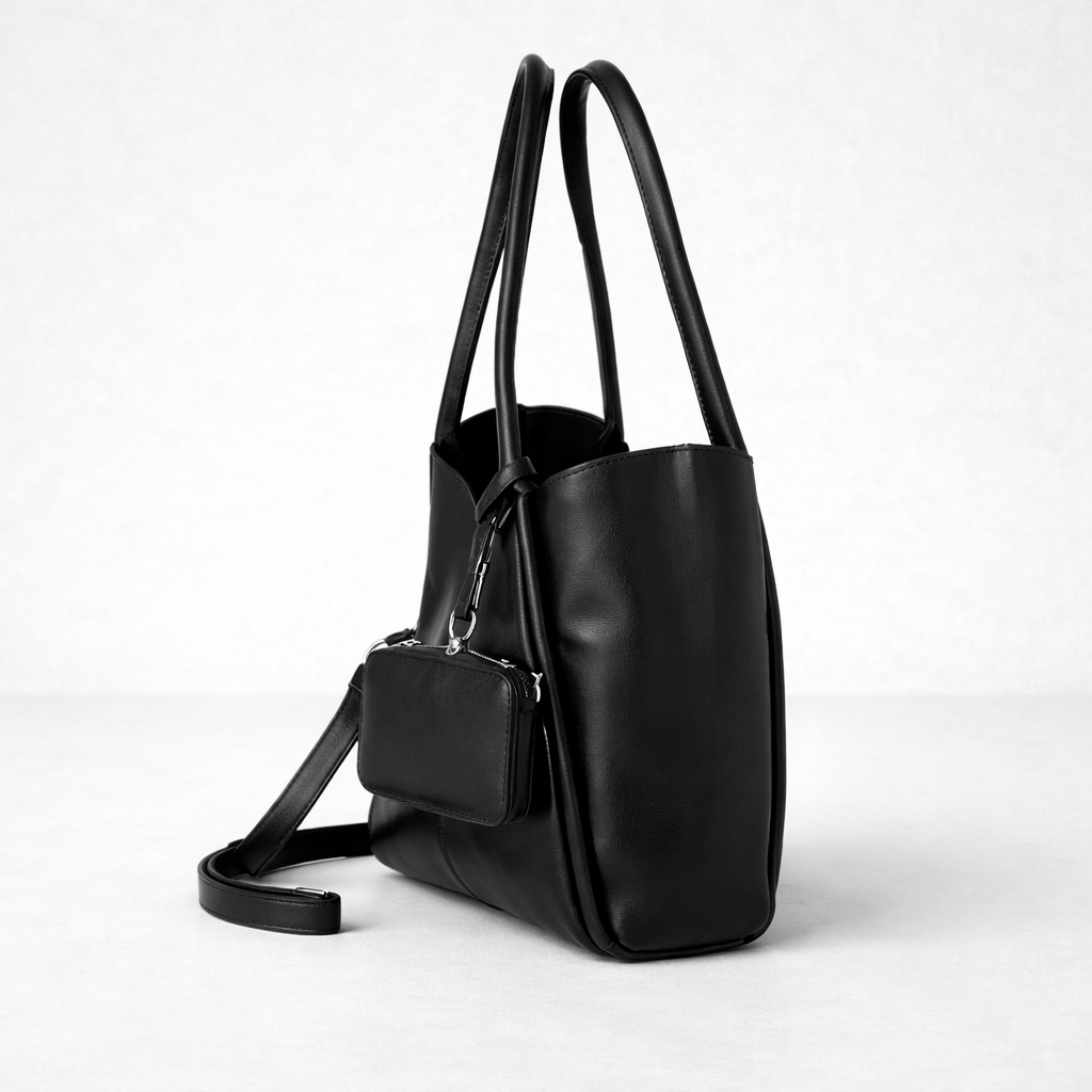 Lizbon Siyah Omuz ve Askılı Günlük Şık Çanta