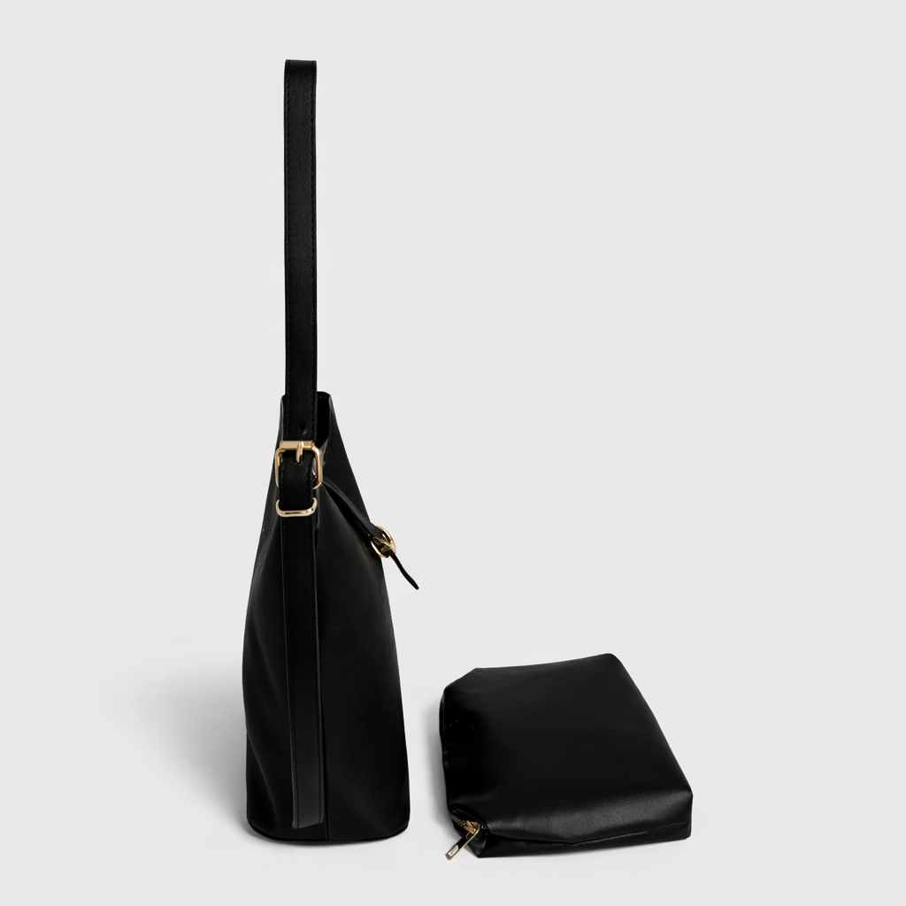 Evora Siyah Omuz ve Askılı Günlük Şık Çanta