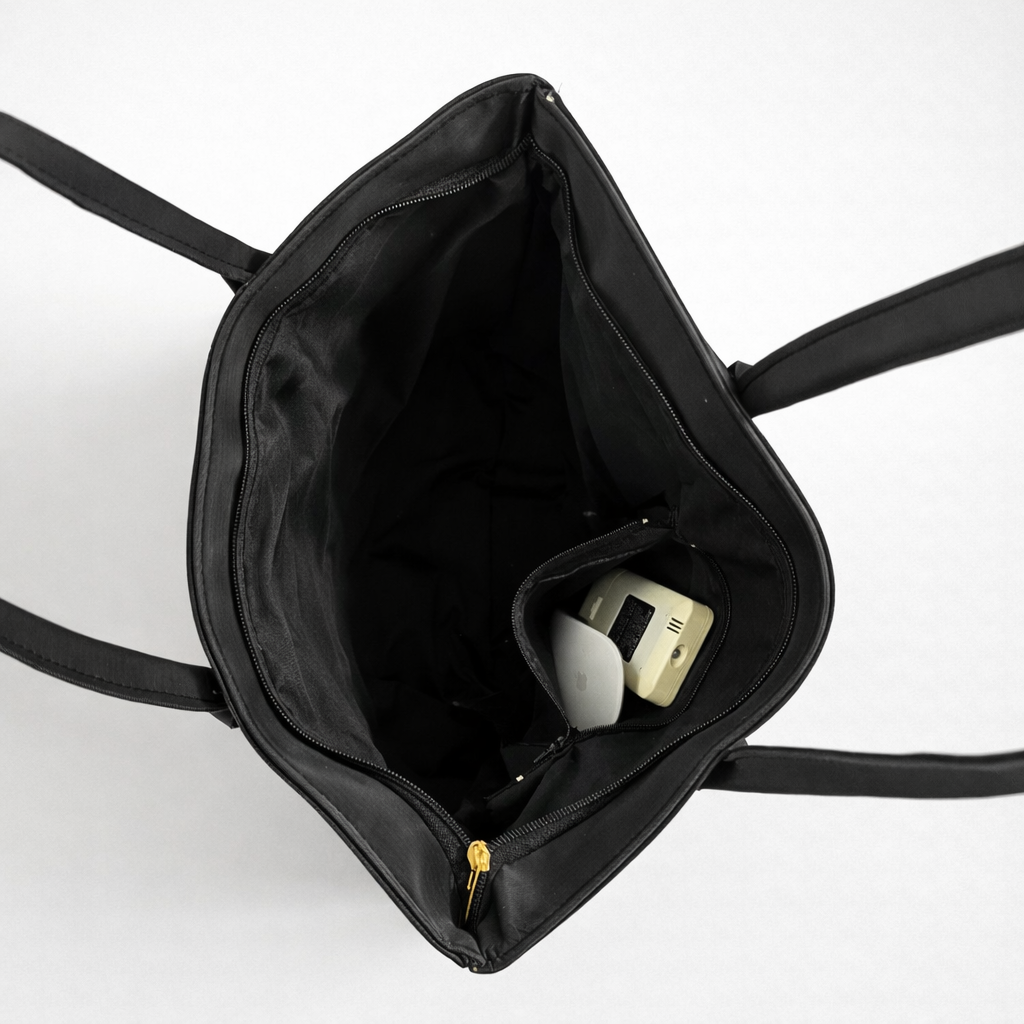 Nara Ayıcık Detaylı Siyah Günlük Çanta