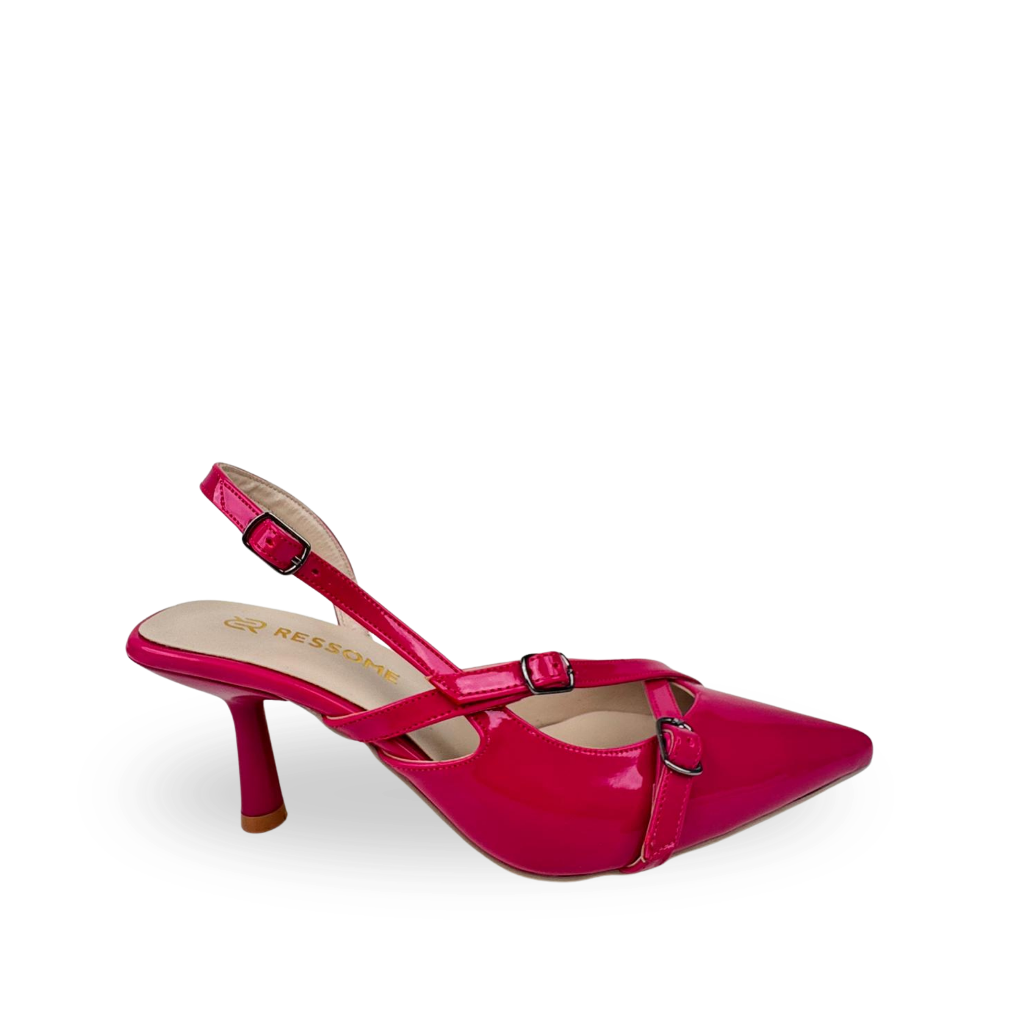 Mary Model Bantlı Kemerli Stiletto Pembe