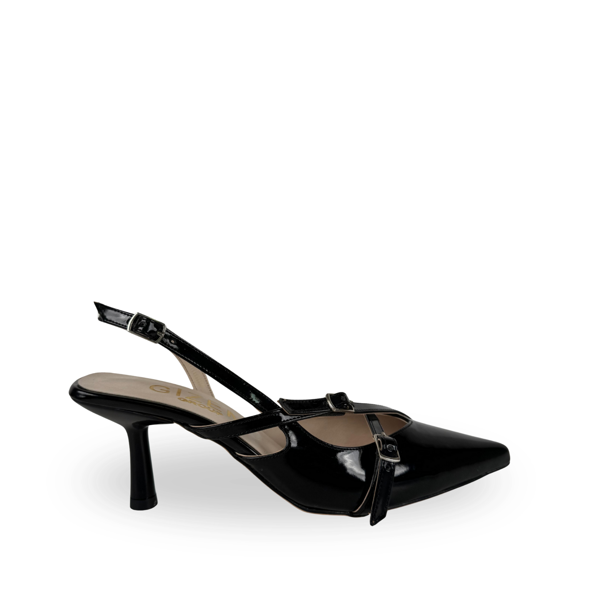 Mary Model Bantlı Kemerli Stiletto Siyah