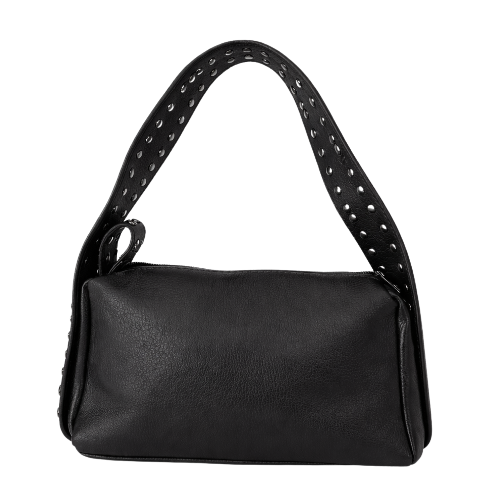 Nova Siyah Zımbalı Kadın Şık Çanta