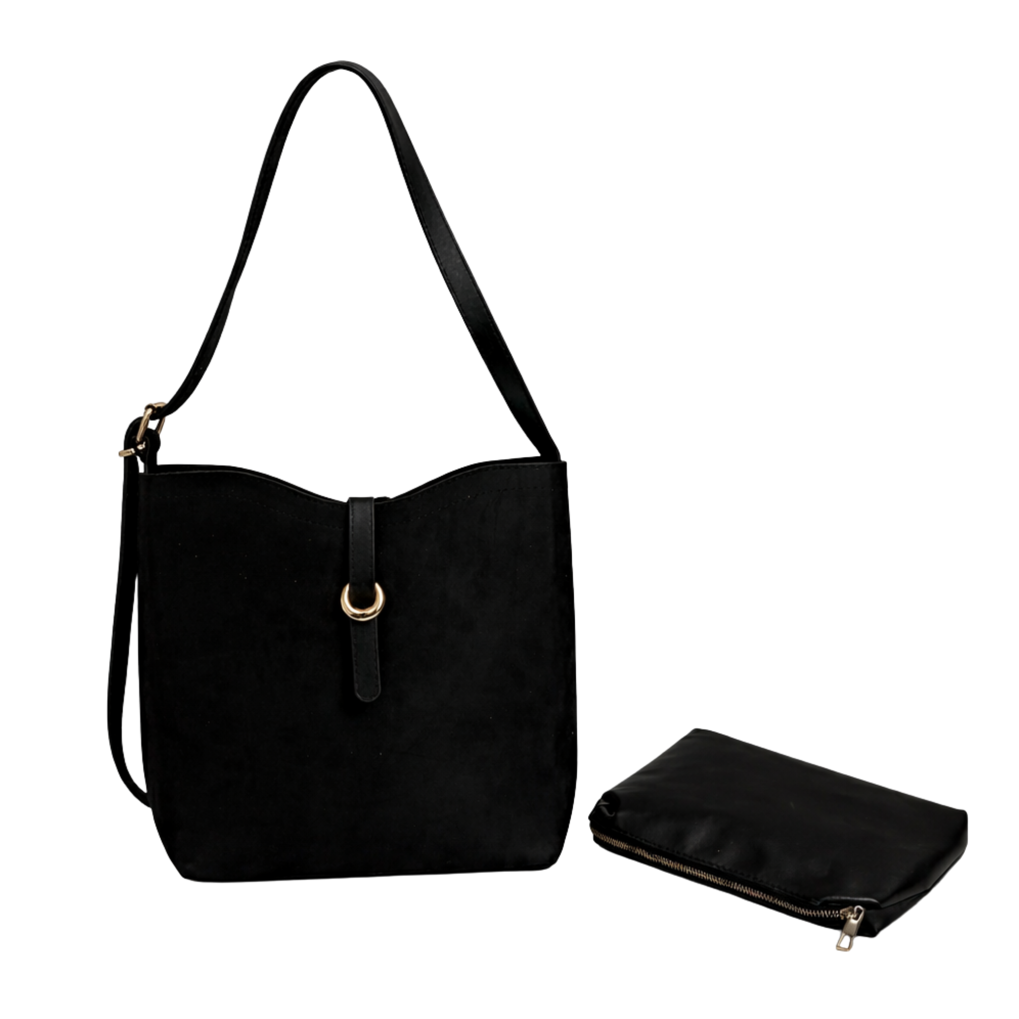 Evora Siyah Omuz ve Askılı Günlük Şık Çanta