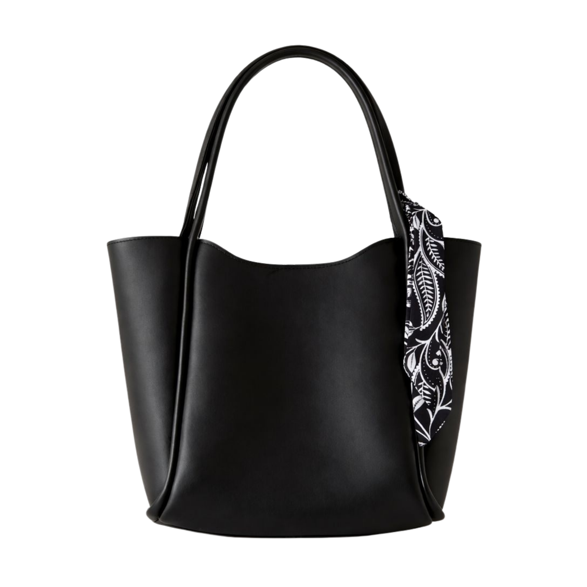 Gala Kadın Siyah Fularlı Modern Şık Çanta