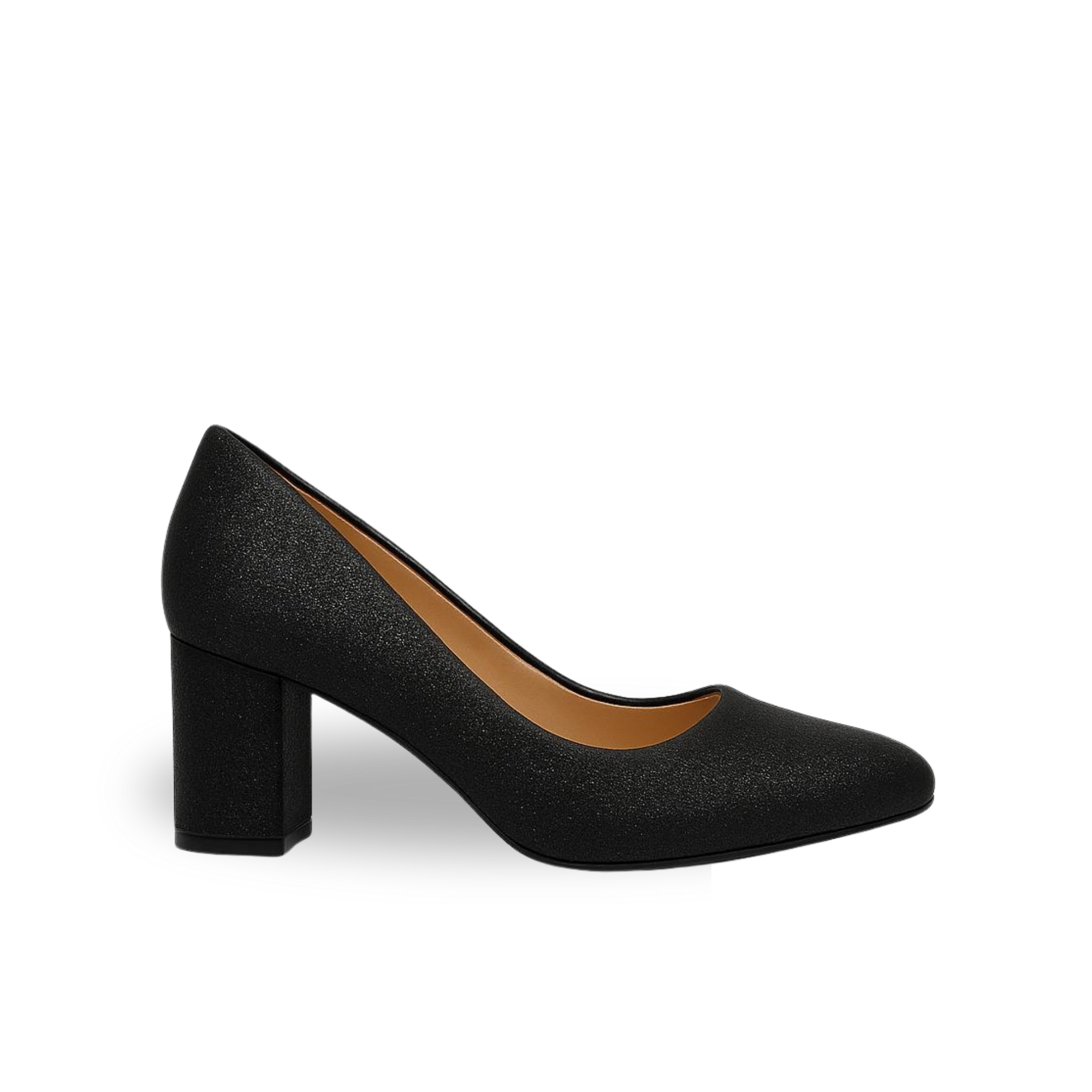 Rossa Kadın Siyah Simli 5 Cm Topuklu Klasik Ayakkabı