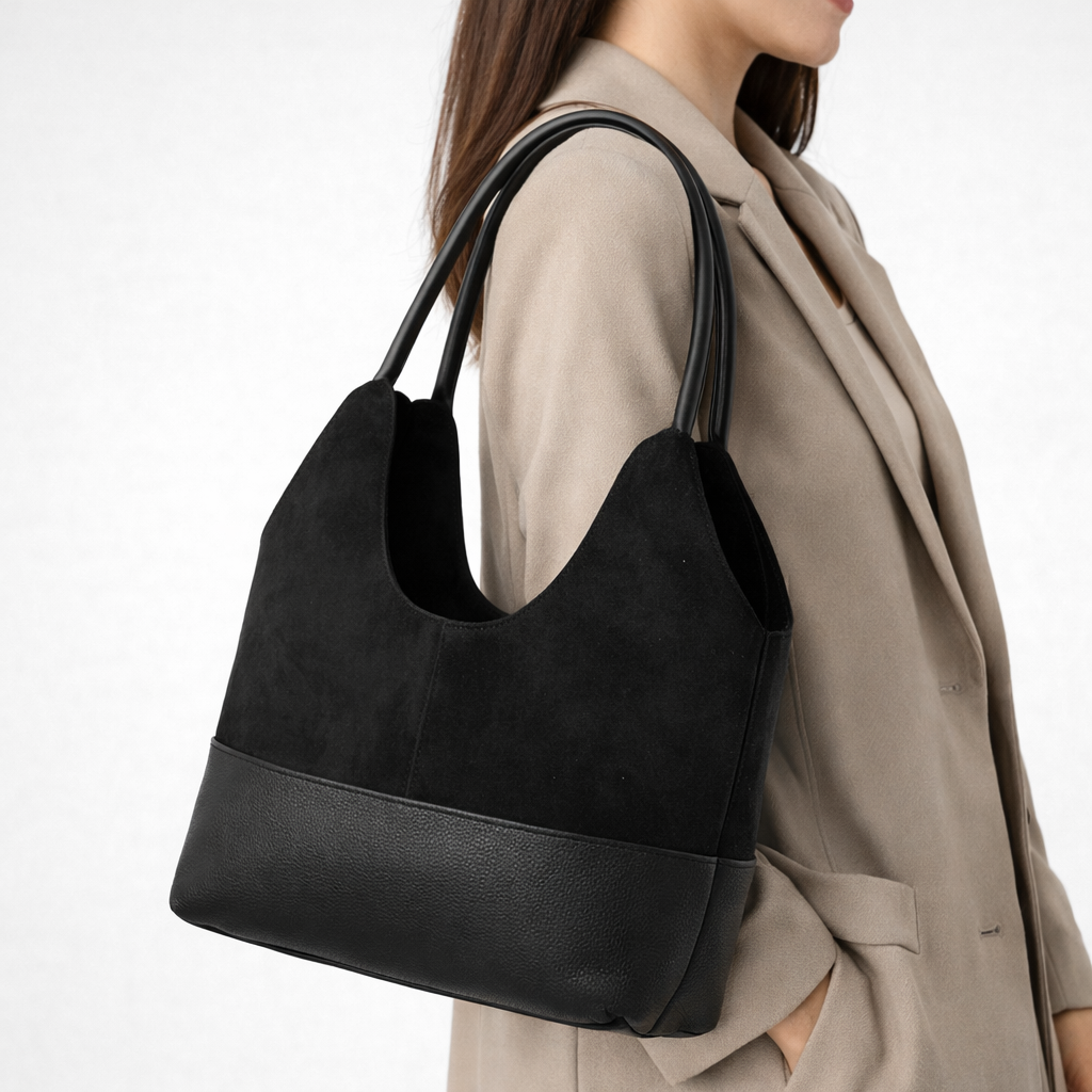 Tibet Siyah Omuz Günlük Şık Çanta