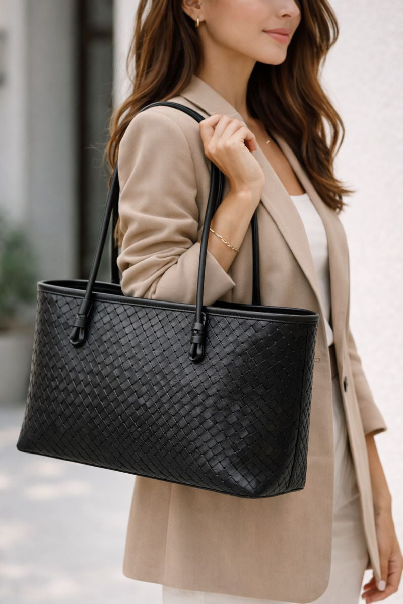 Nepal Kadın Siyah Omuz Günlük Geniş Şık Çanta