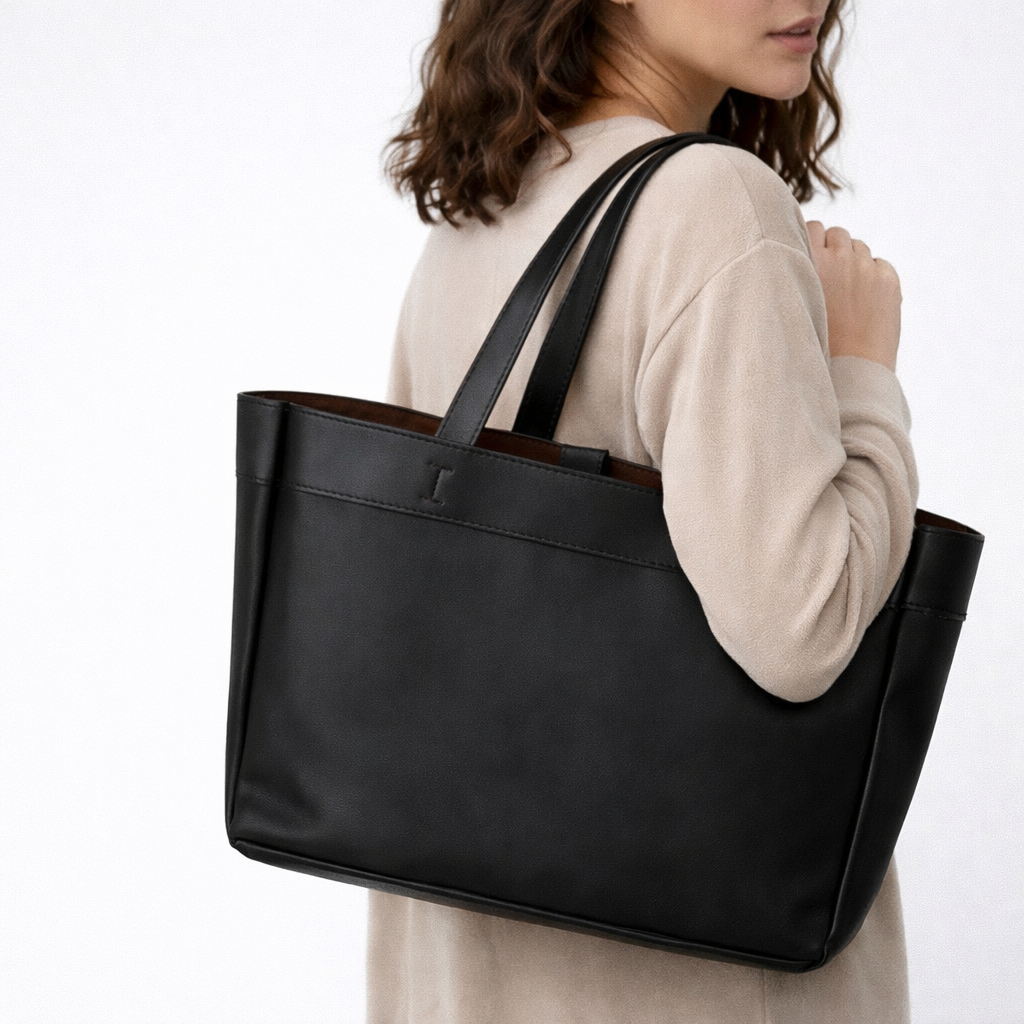 Goris Kadın Siyah Deri Omuz Çantası