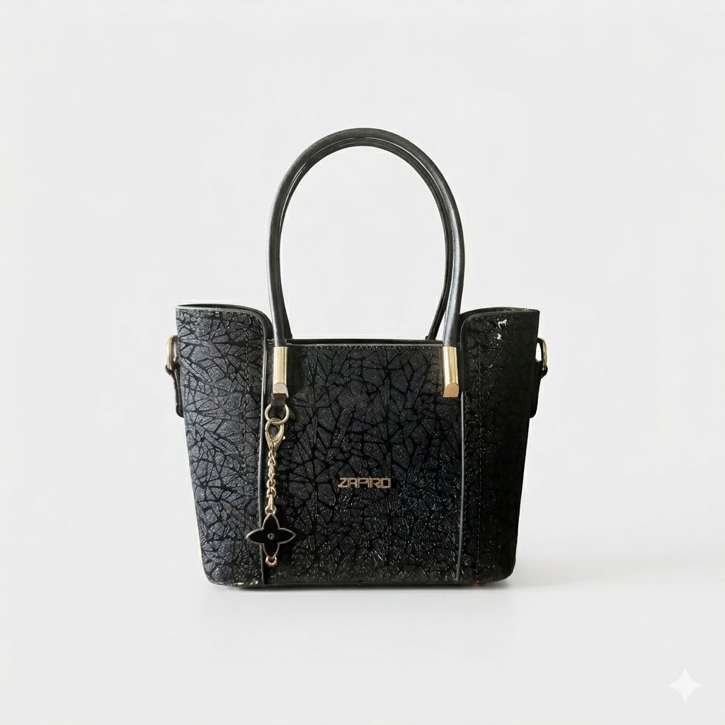 Kadın Art Simli Charmlı Abiye Siyah Çanta