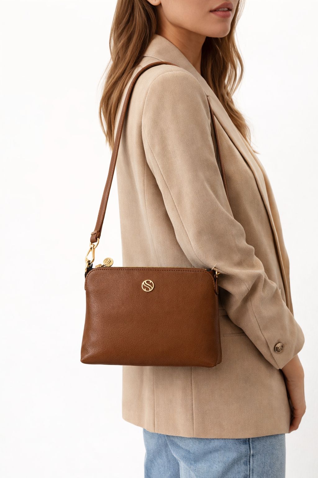 Seul Kadın kahve Omuz ve Askılı Günlük Şık Çanta