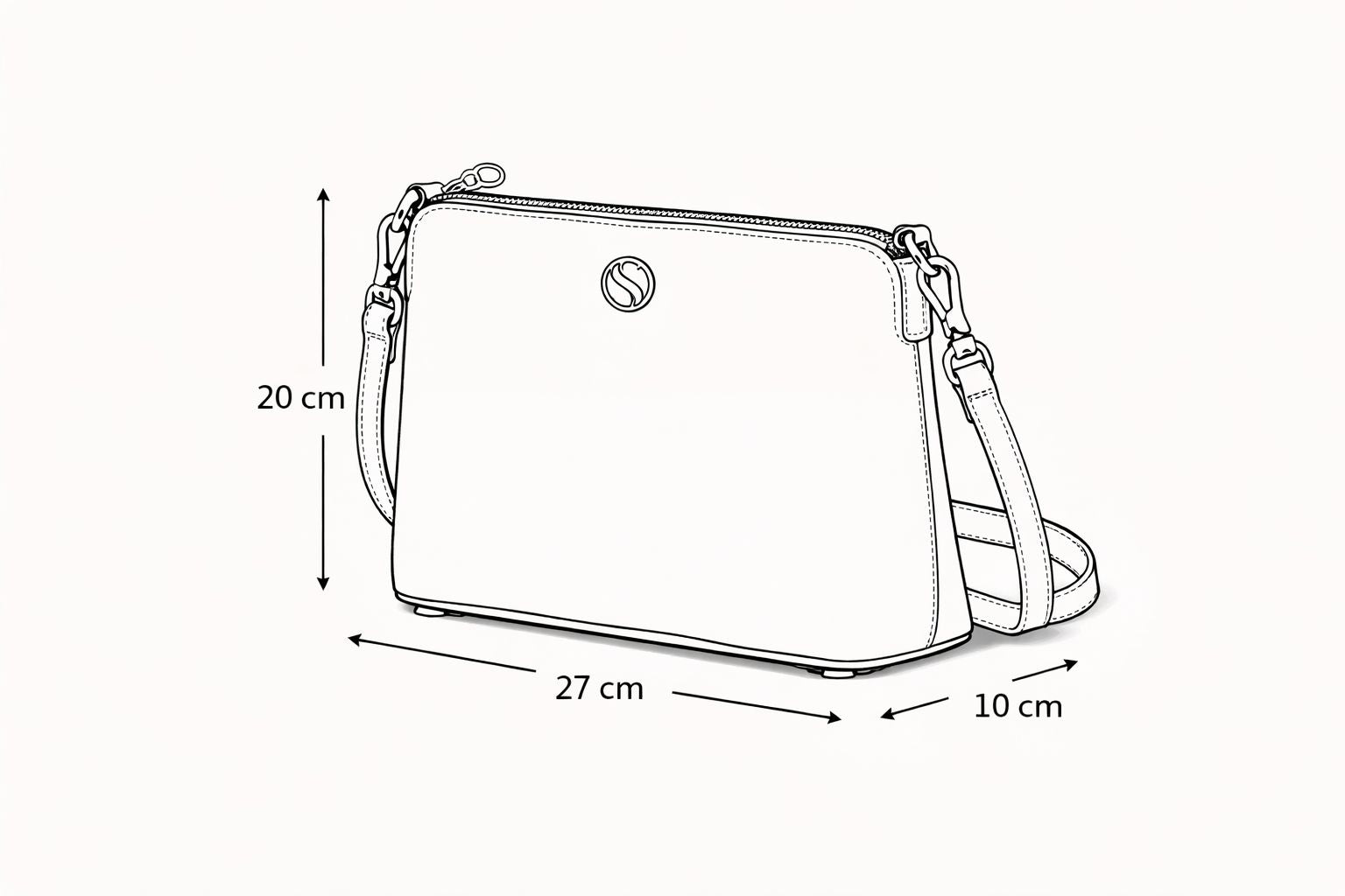 Seul Kadın Siyah Omuz ve Askılı Günlük Şık Çanta