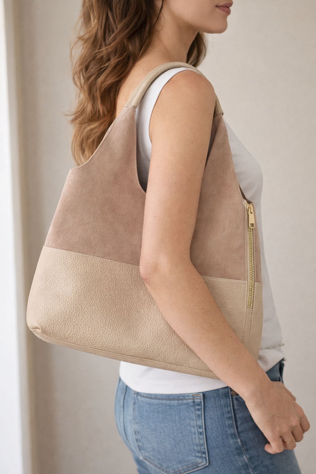 Tibet Krem Bej Omuz Günlük Şık Çanta