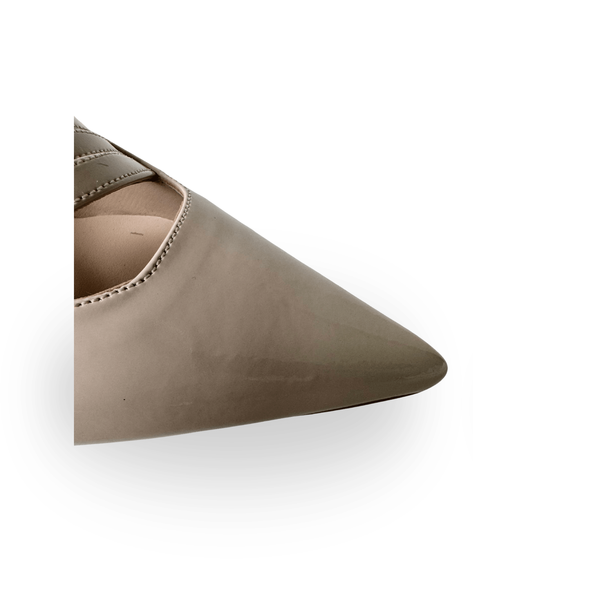 Bella Model Bej Bantlı Kemerli Stiletto - Ressome.com