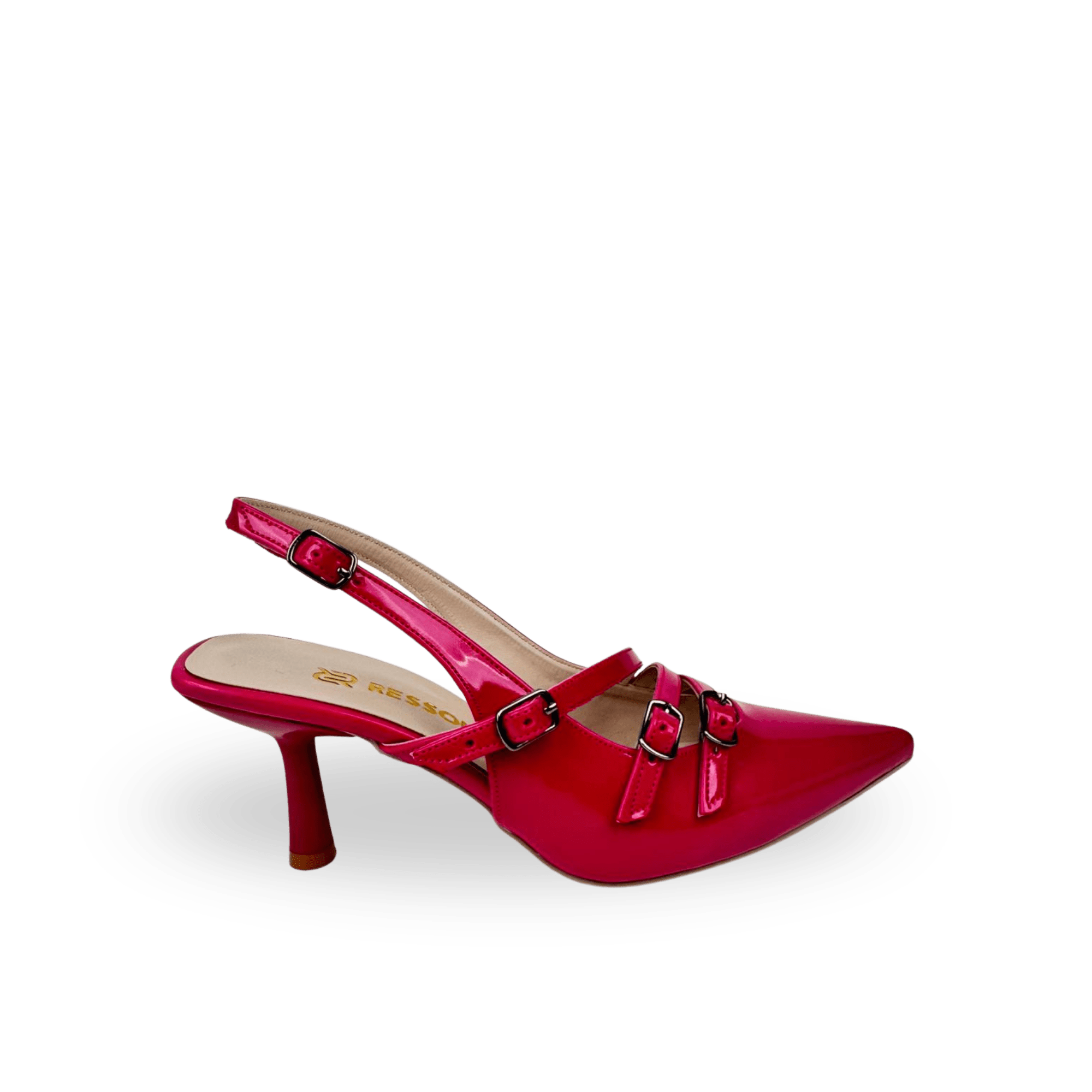 Bella Model Pembe Bantlı Kemerli Stiletto - Ressome.com