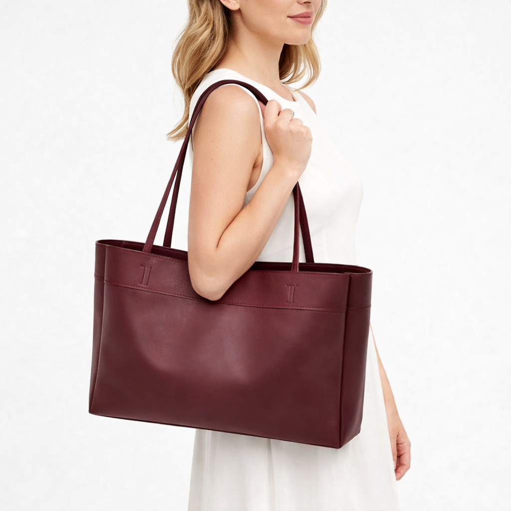 Riga Kadın Günlük Deri Bordo Omuz Çantası