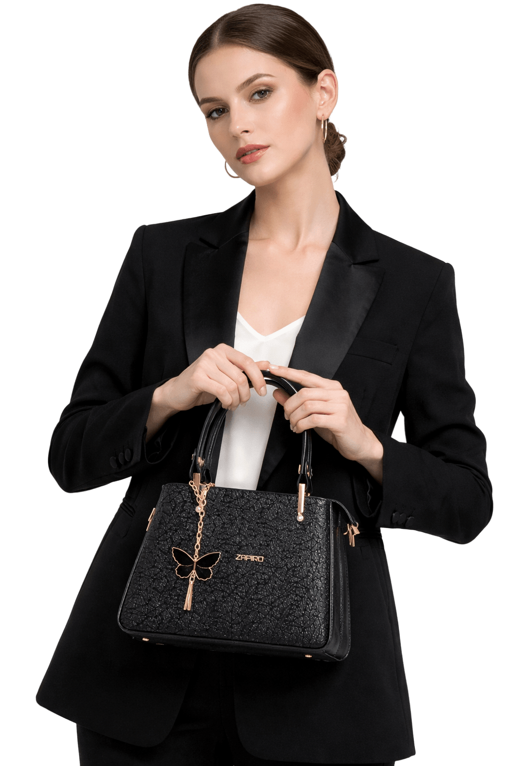 Kadın Diva Simli Charmlı Abiye Siyah Çanta - Ressome.com