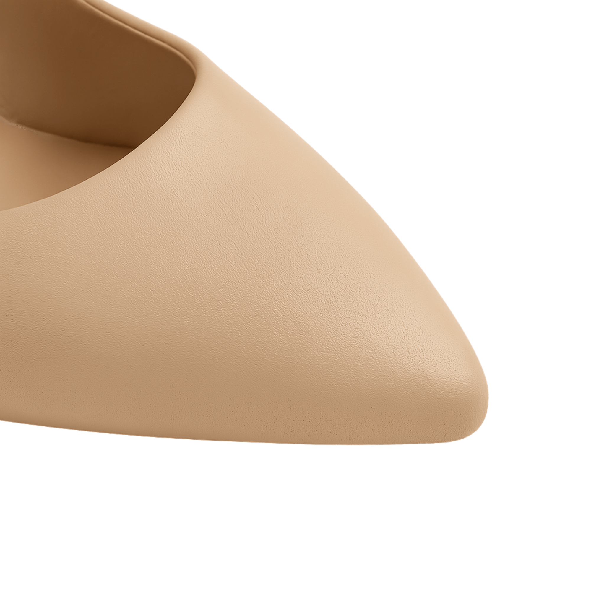Side Kadın Deri 5 Cm Topuklu Ayakkabı Bej - Ressome.com