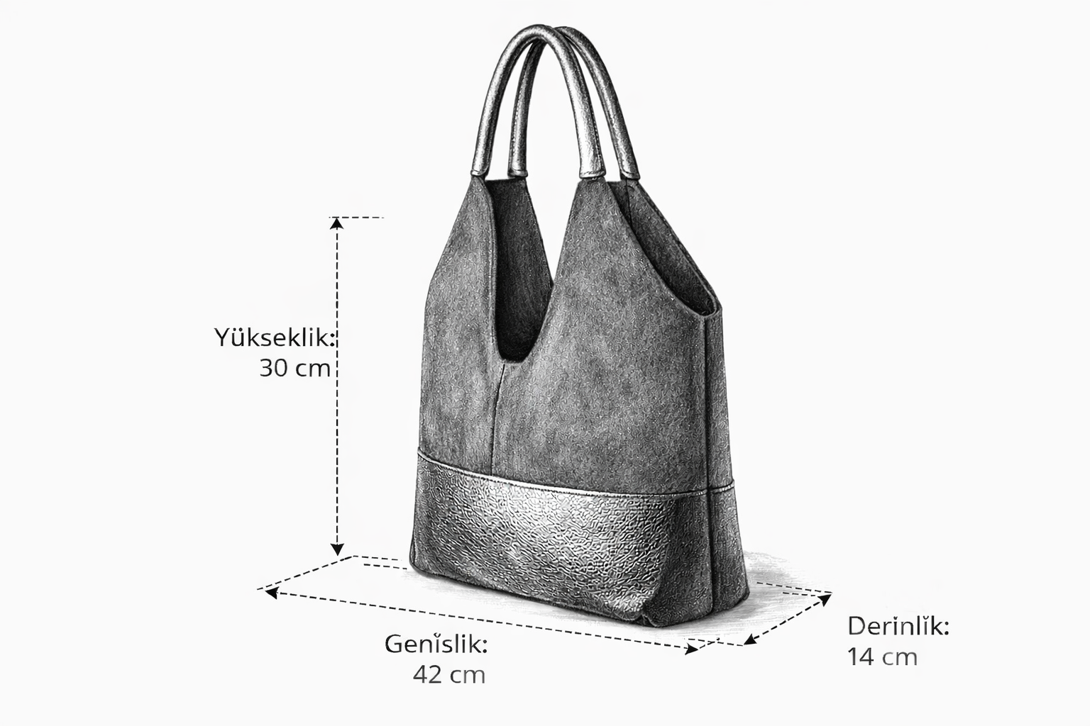 Tibet Siyah Omuz Günlük Şık Çanta