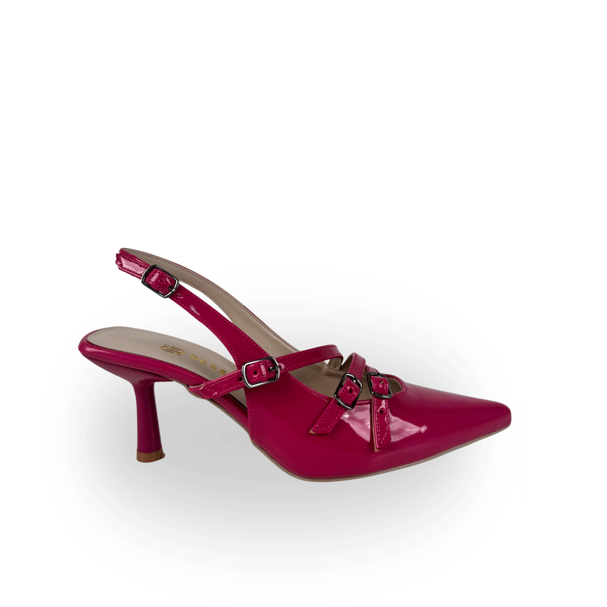 Bella Model Pembe Bantlı Kemerli Stiletto
