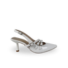 Bella Model Beyaz Bantlı Kemerli Stiletto