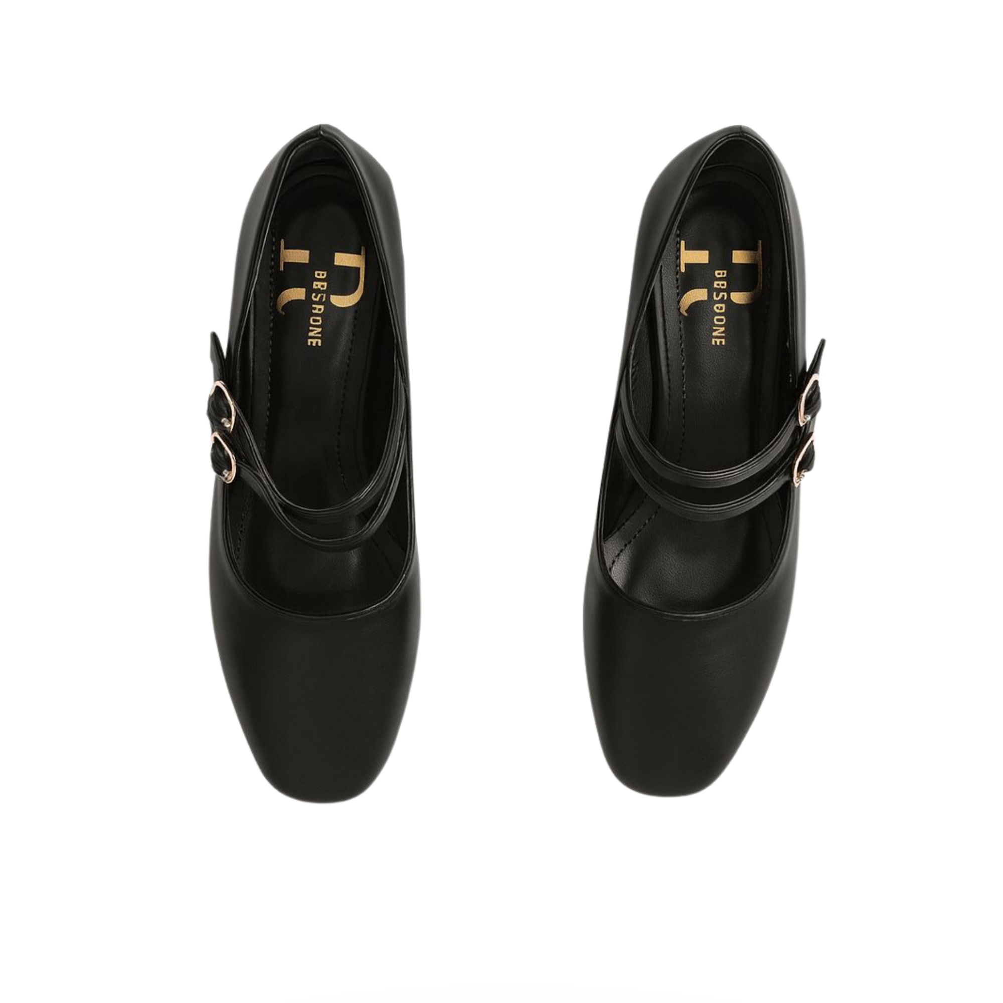 Lena Sky Kadın 3 cm Düşük topuklu Retro Mat Siyah