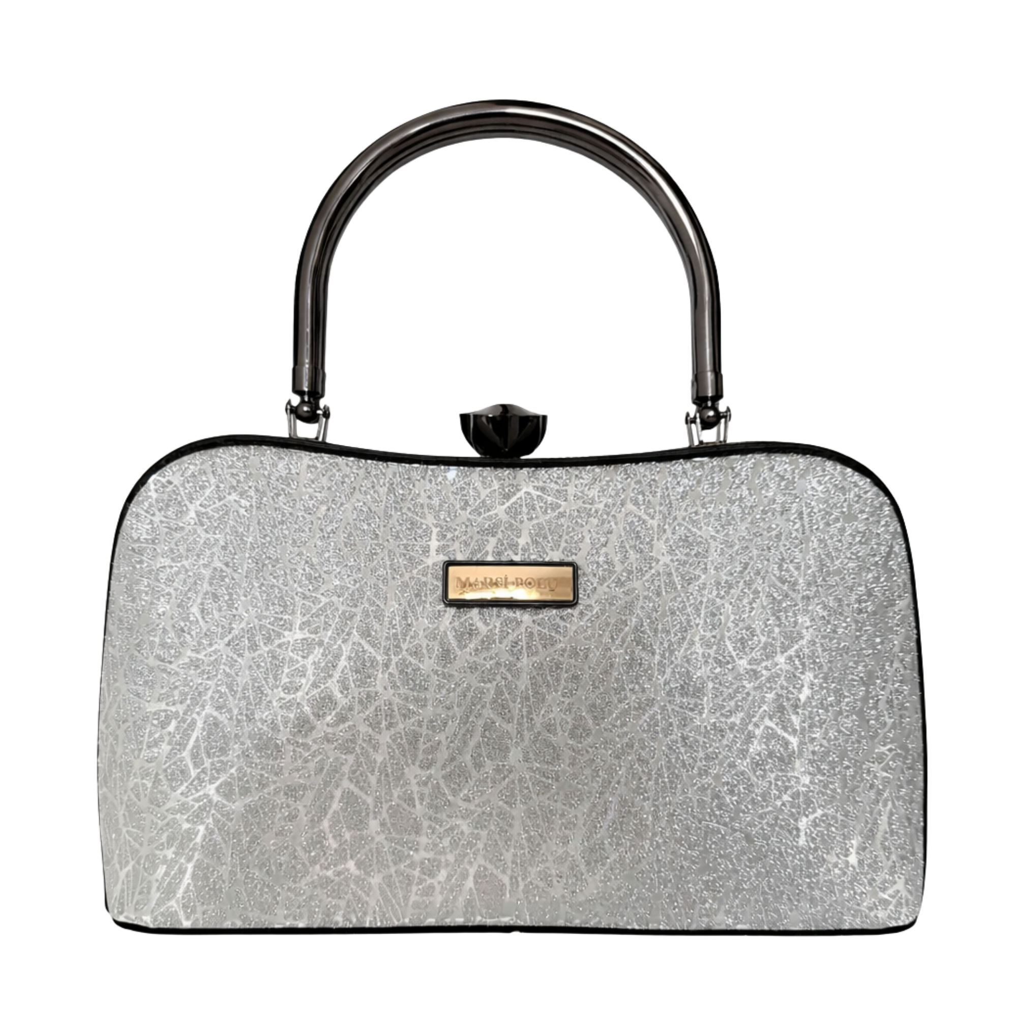 Kadın Şimal Simli Abiye Gümüş Çanta