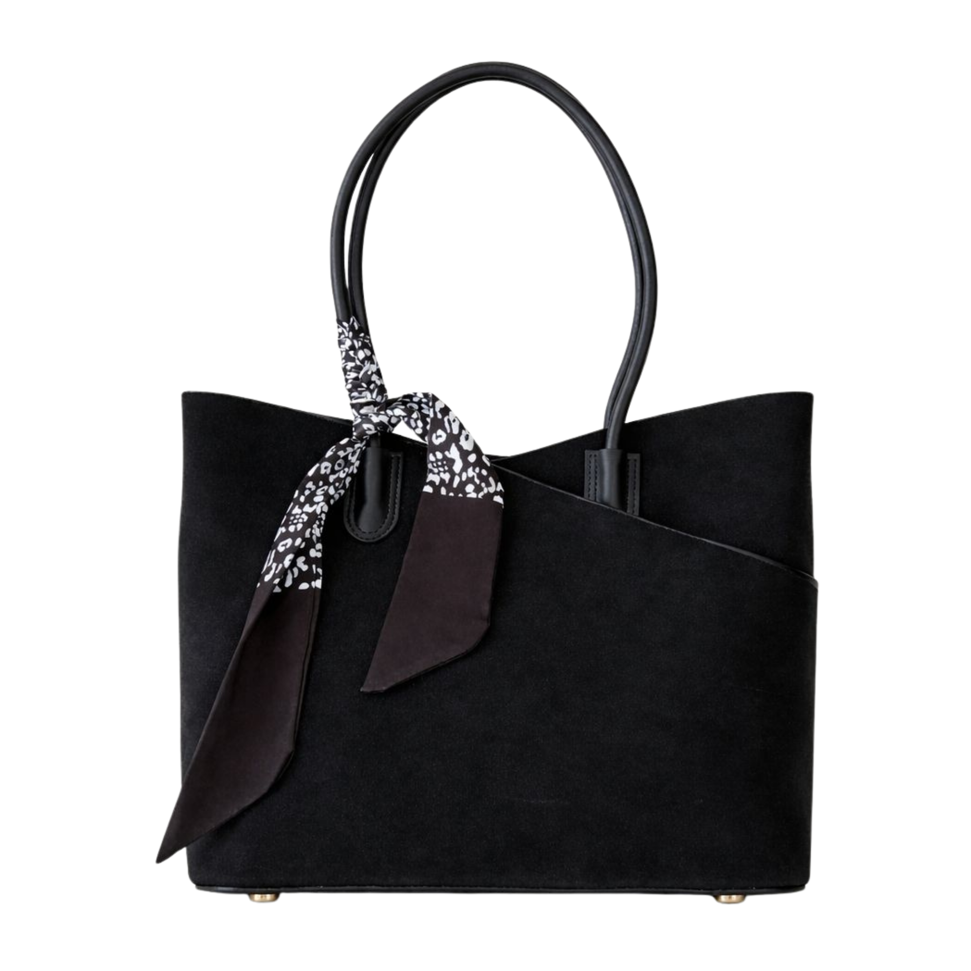 Lale Kadın Siyah Omuz Günlük Geniş Şık Çana