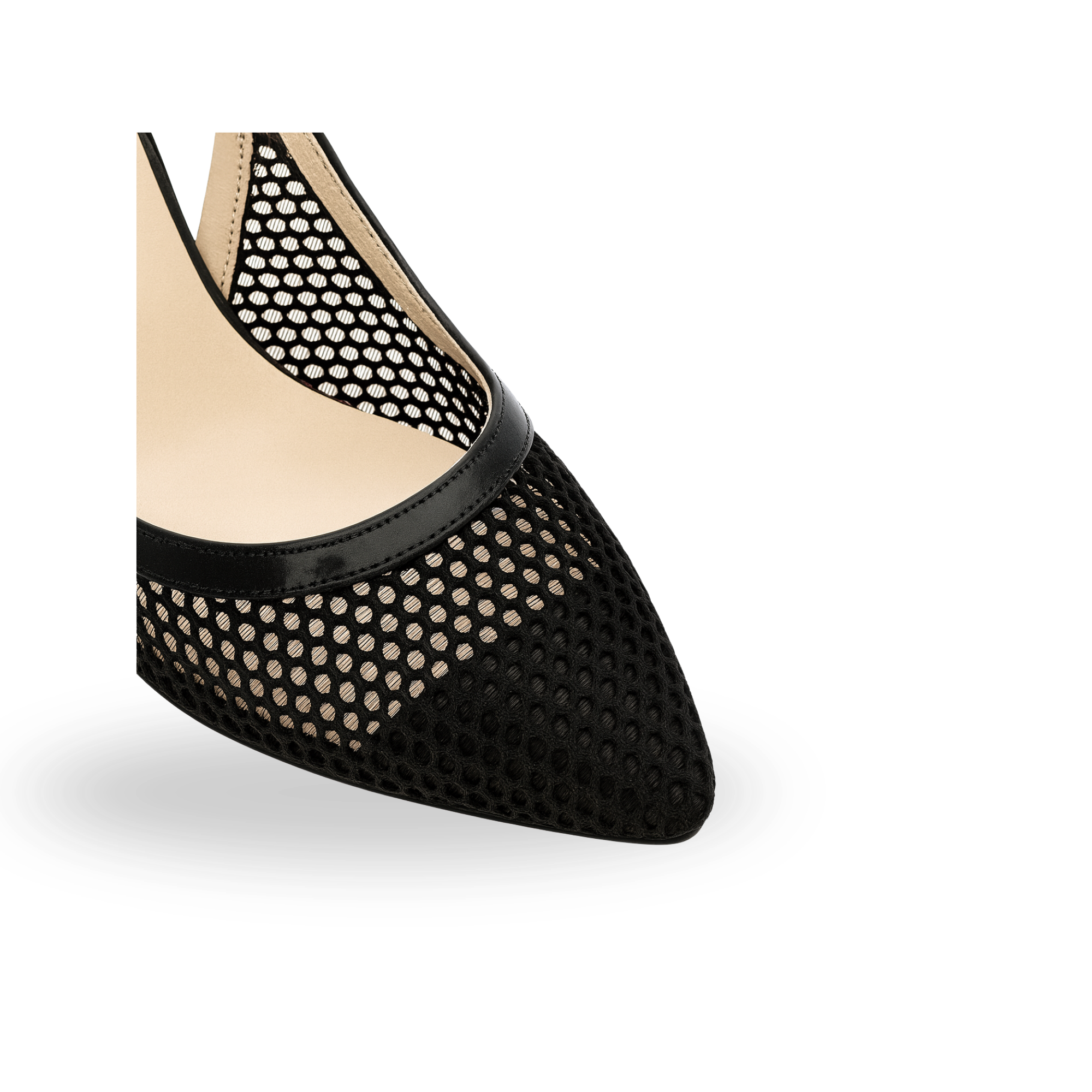 Marj Kadın Fileli Model Kemerli Stiletto Siyah