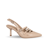 Bella Model Bej Bantlı Kemerli Stiletto
