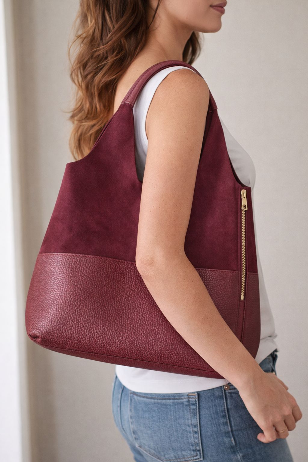 Tibet Bordo Omuz Günlük Şık Çanta