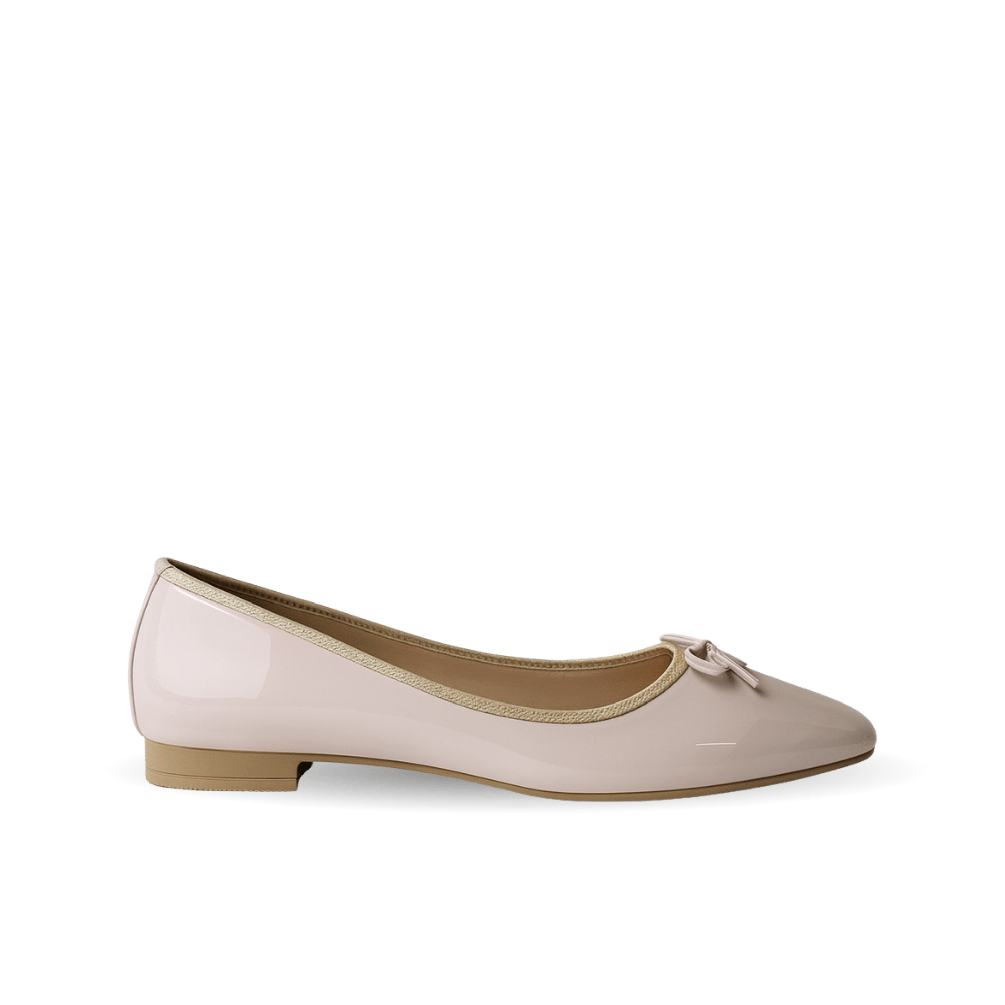 Kadın Gift Model Fiyonklu Rugan Babet Bej - Ressome.com
