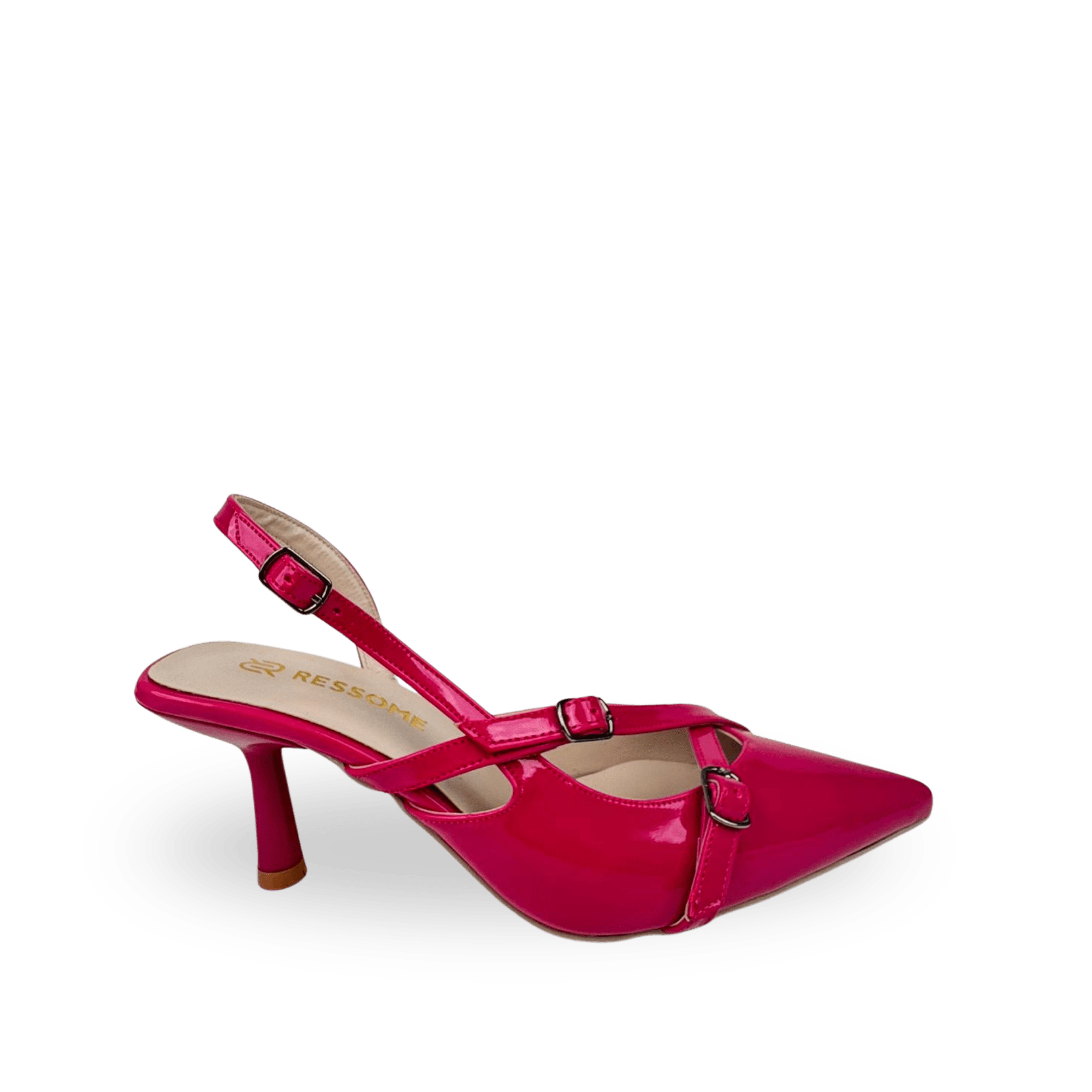 Mary Model Bantlı Kemerli Stiletto Pembe - Ressome.com