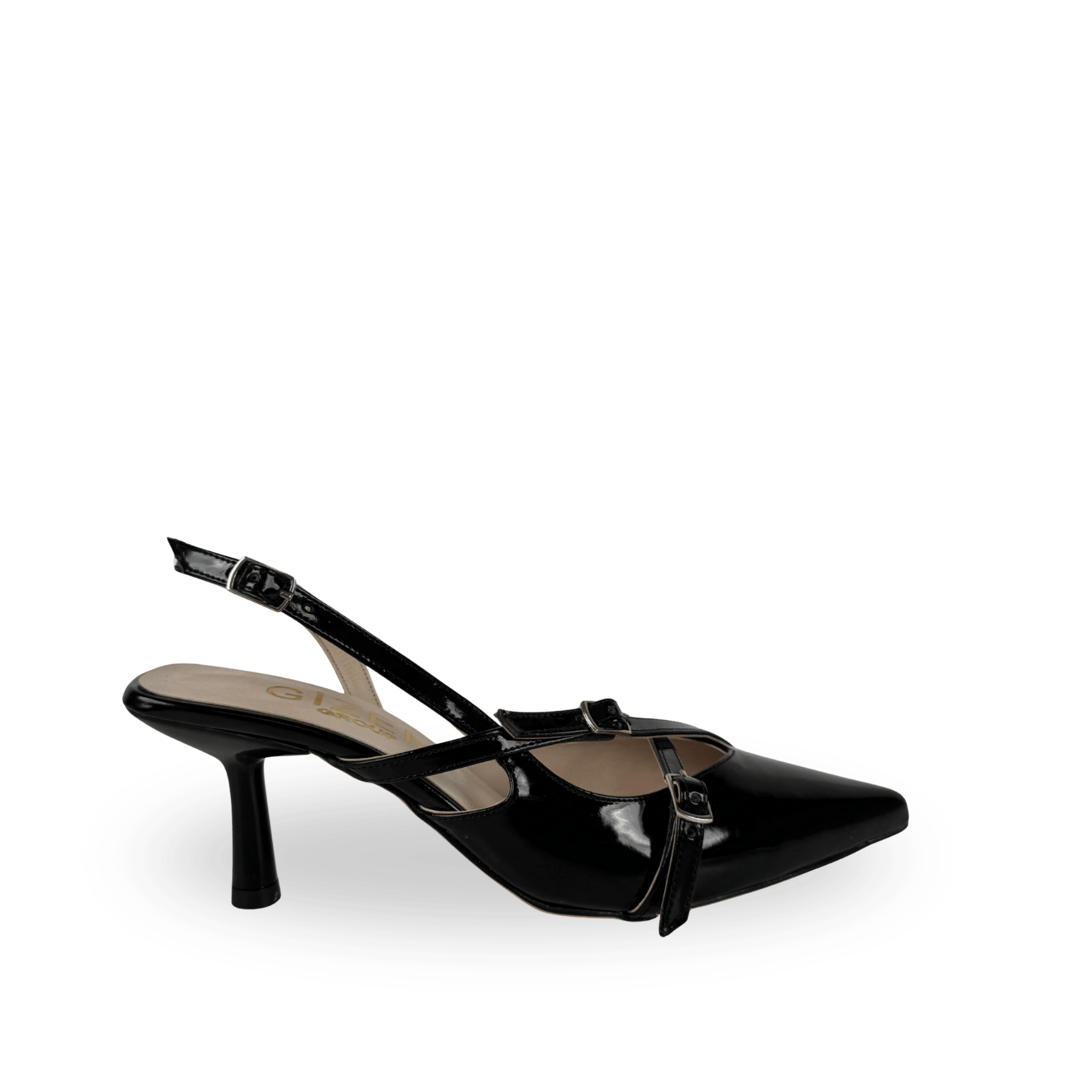 Mary Model Bantlı Kemerli Stiletto Siyah - Ressome.com