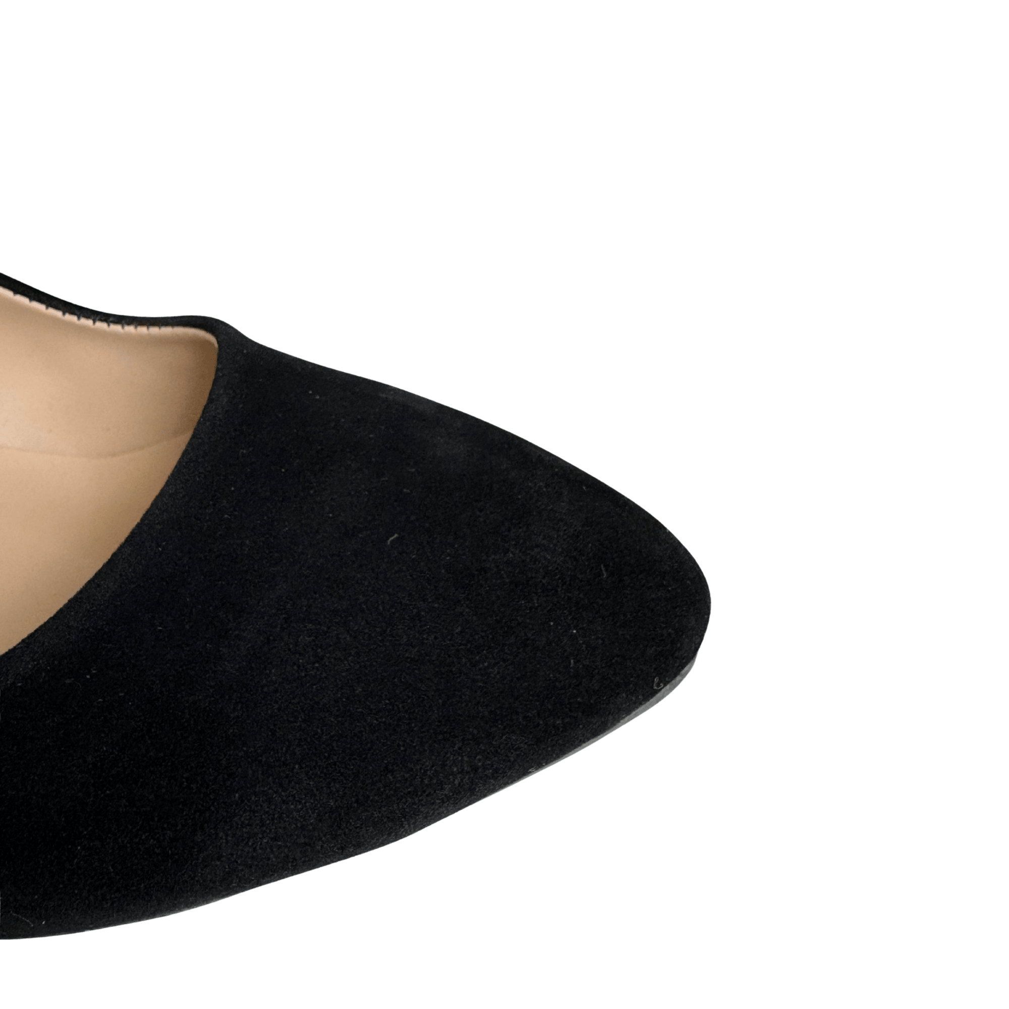 Side Kadın 5 Cm Topuklu Ayakkabı Siyah Süet - Ressome.com
